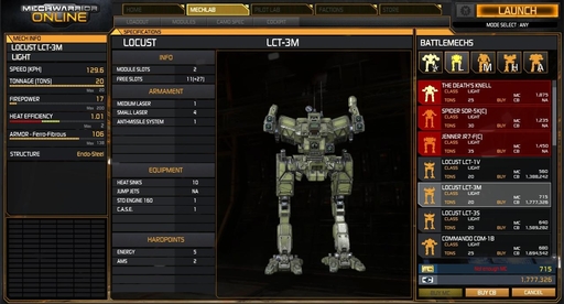 MechWarrior Online - Патч 15.10.2013. Планы на будущее. Проект Phoenix запущен, мех Locust для всех